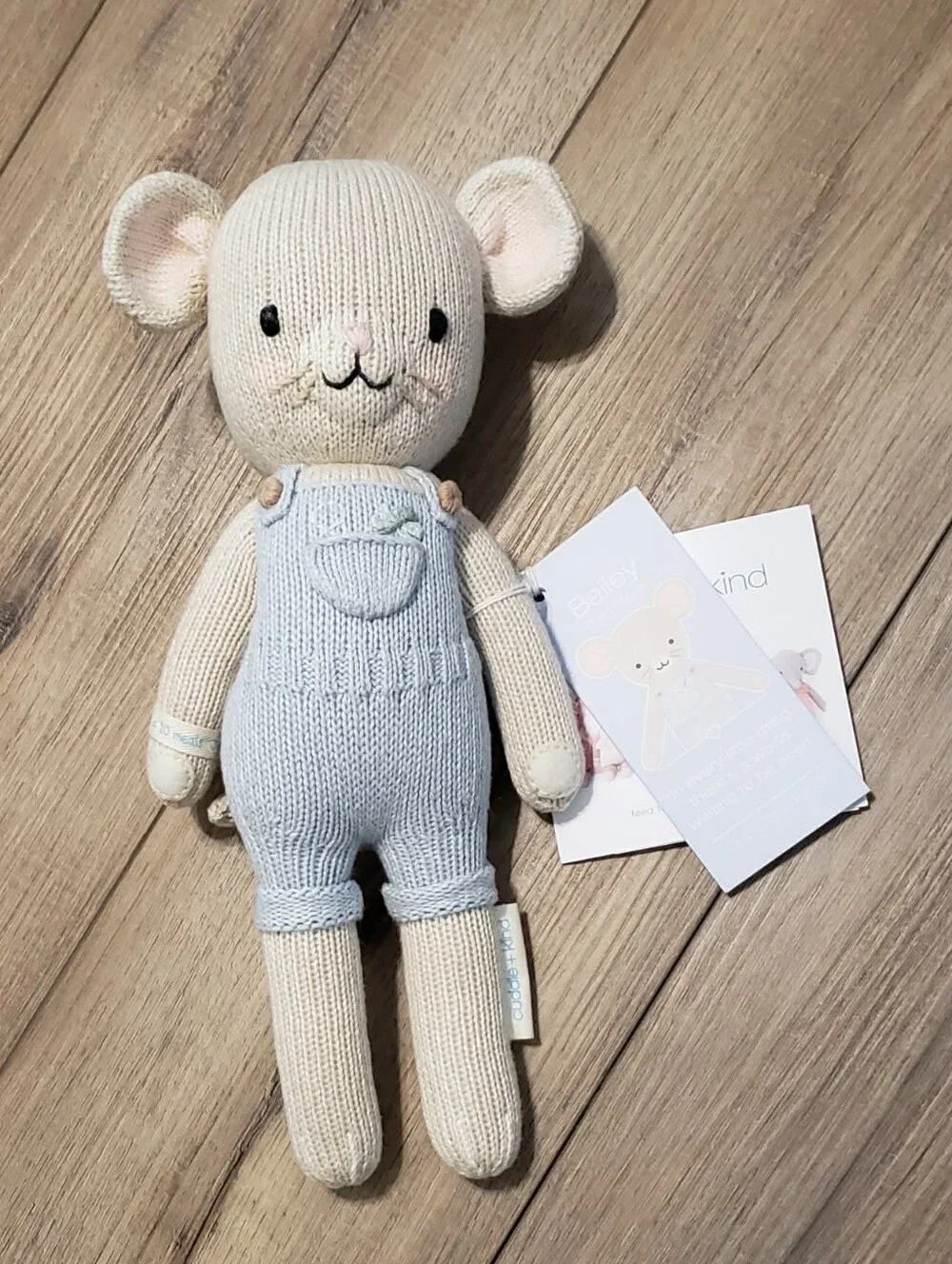 Cuddle + Kind Bailey The Mouse Stuffed Animal 13